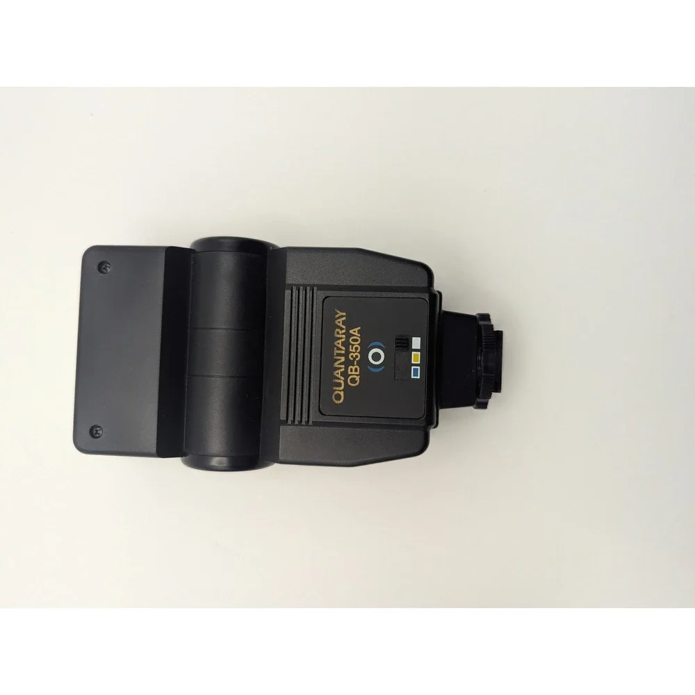 Quantaray QB 350A Electronic Bounce Flash for Photography Tested Works W/‎ Box